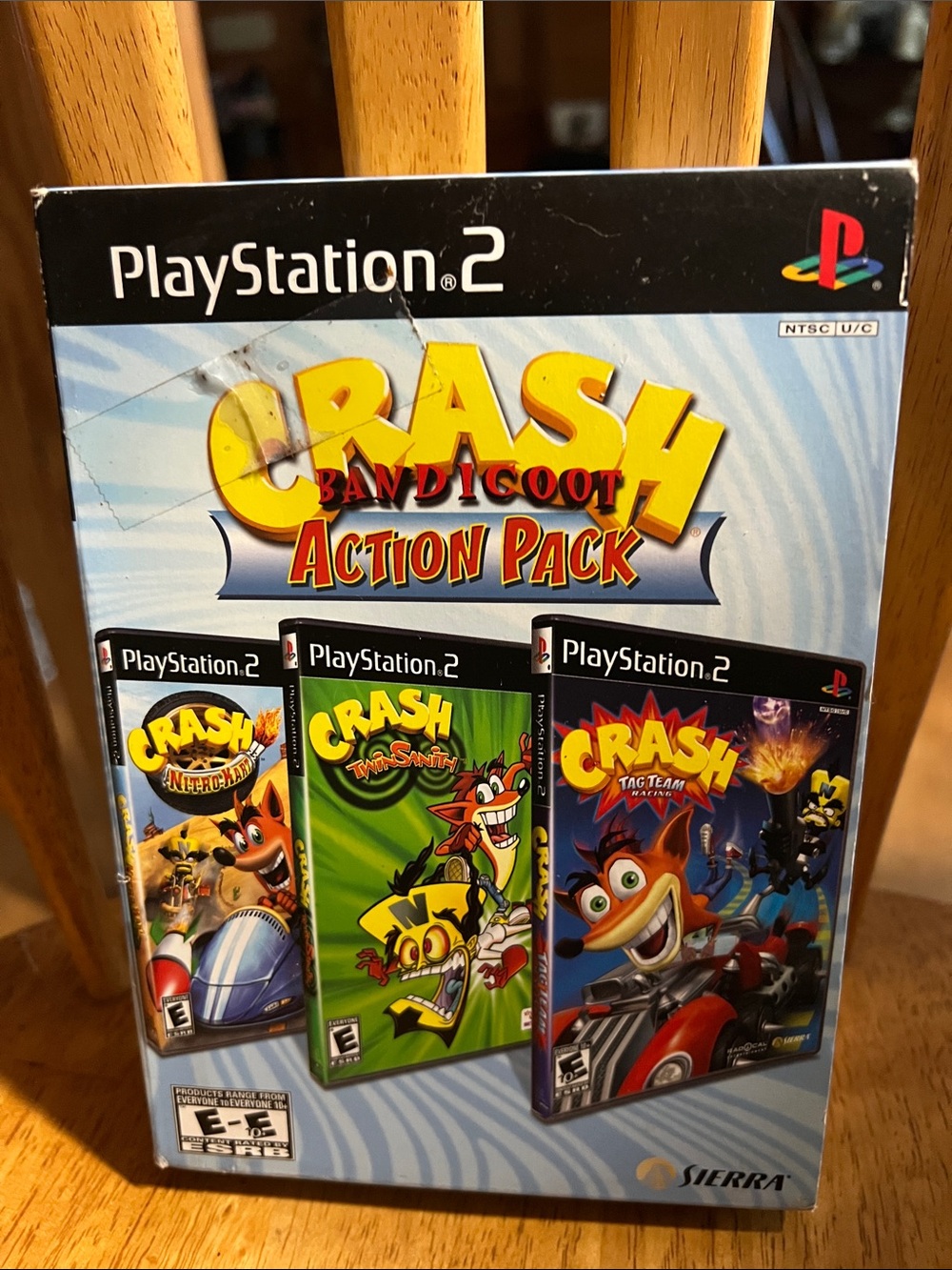 Sony PlayStation 2 Crash Bandicoot Action Pack - Blue and Yellow 3 CD Set